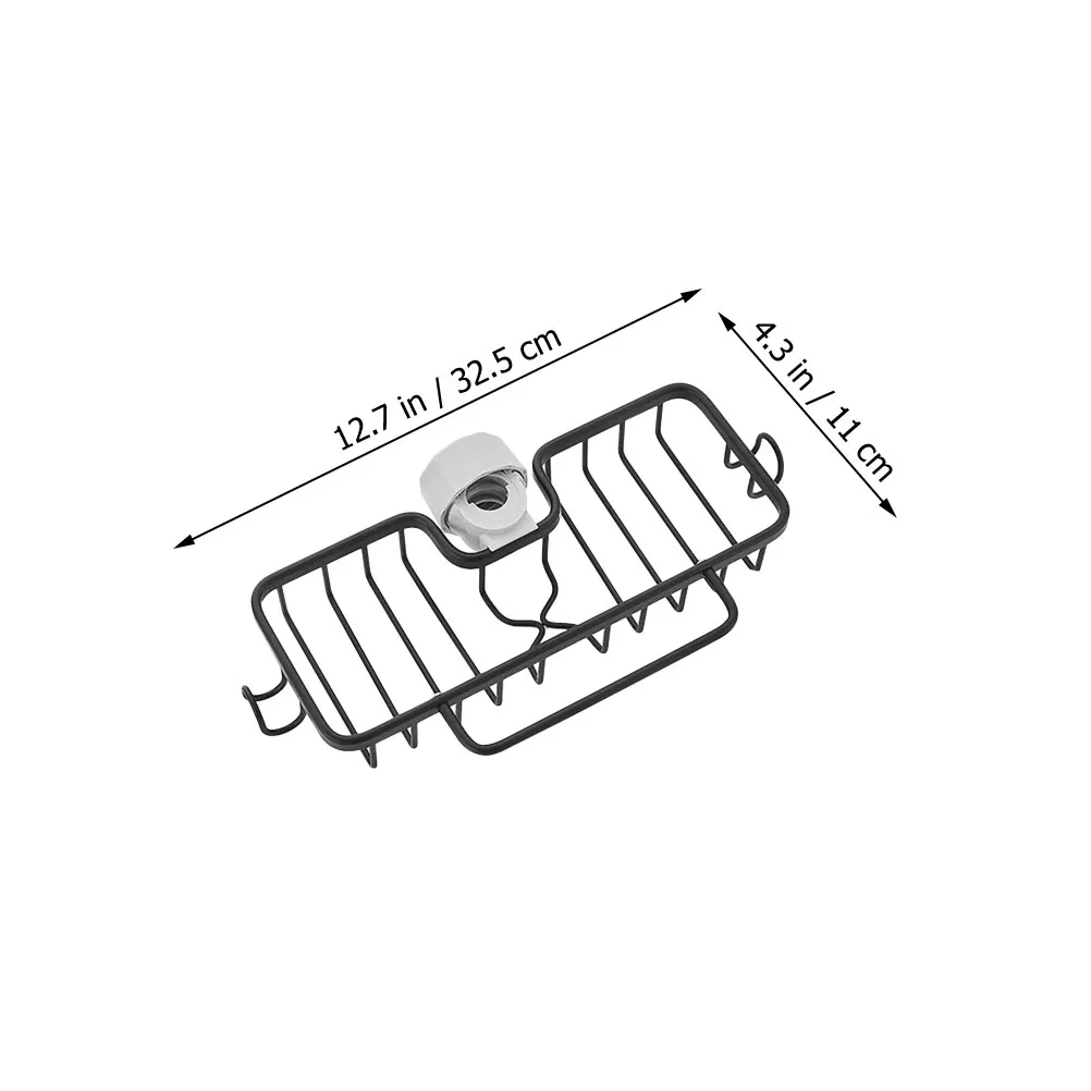 Drain Basket for Kitchen Sink Rack Faucet Storage Organizer Dust Cloth Holder Draining Water Tap