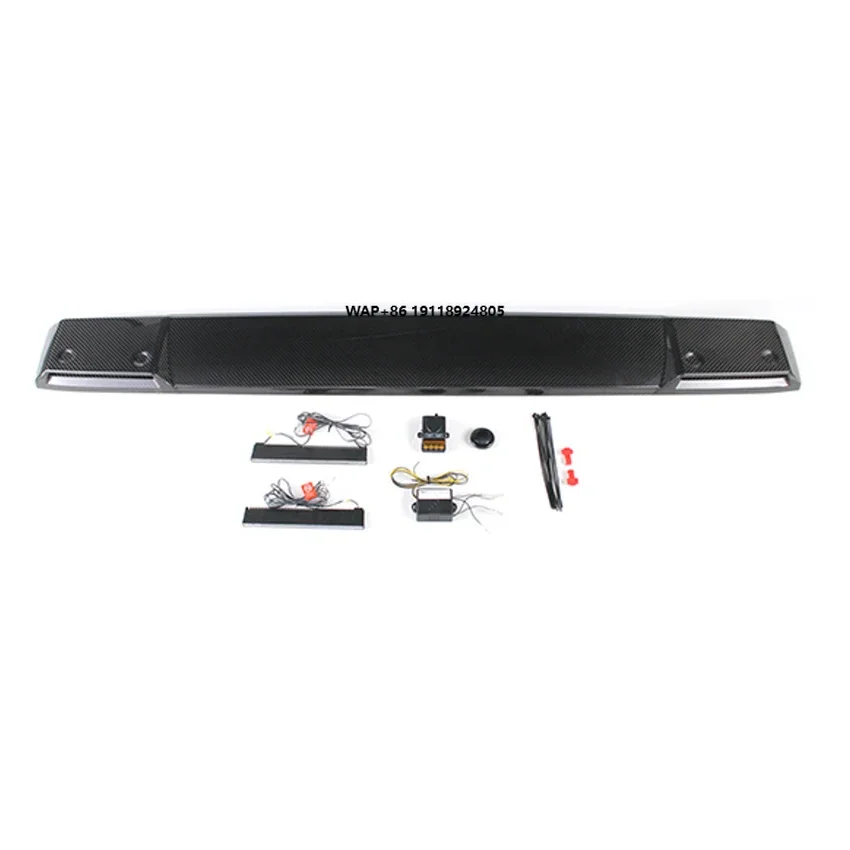

Upgrade Topcar Style Dry Carbon Roof Spoiler Wing For G63 W463A G500 G550 W464 G63 Body Kit 2019-2024y