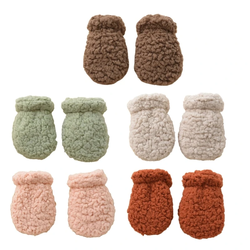 

Warm Winter Mittens for Newborns Infant Anti Scratch Gloves Stylish Winter Mittens for Babies Essential for Cold Weather