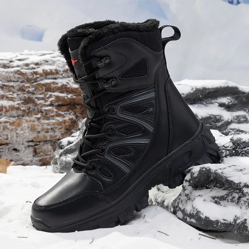 

2025 Winter New Snow Boots for Men Comfortable Thermal Outdoor Boots Height Increasing Casual Shoes Wear-Resisting Platform Boot