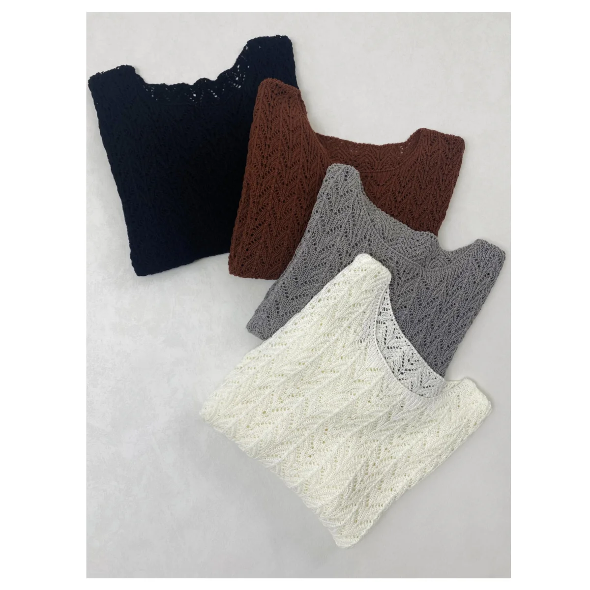 Ladies' Fashion O-neck Knitted Sweater Solid Color Long Sleeve Knit Pullovers Simple Chic Jumpers 2o25 Korean Elegant Knit Tops