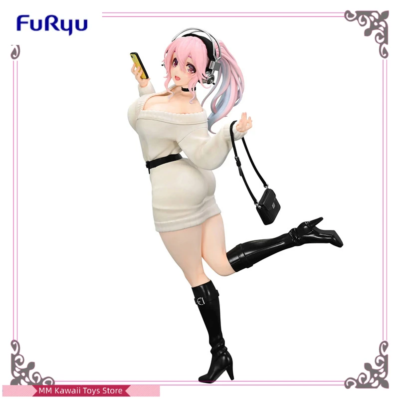 Original FuRyu Trio-Try-iT Super Sonico the Animation SUPERSONICO Winter Memories PVC Anime Figure Action Figures Model Toys