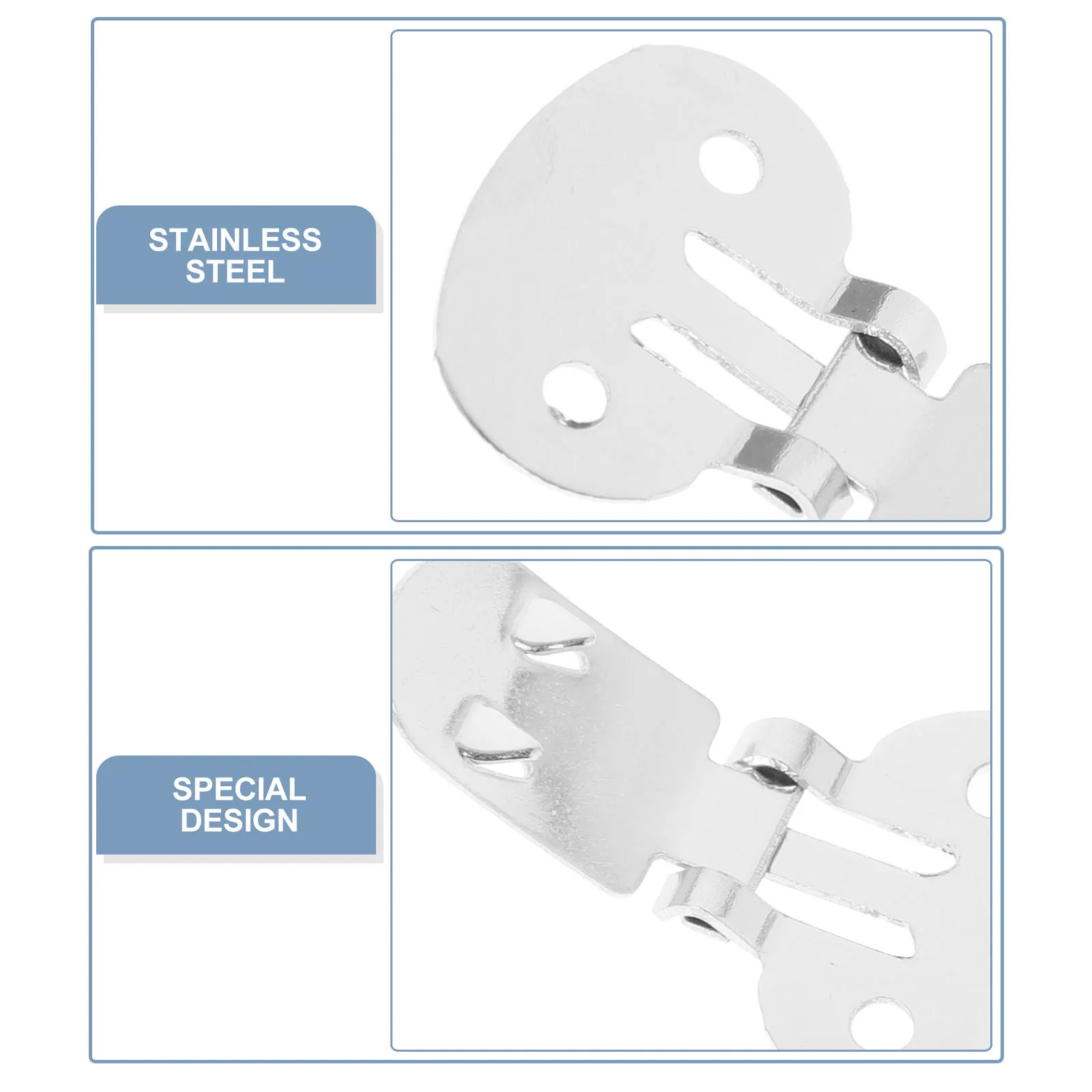 

10Pcs Metal Shoe Clips Stainless Steel DIY Blank Findings for Shoe Decoration 32Mm X 20Mm Flat Craft Supplies