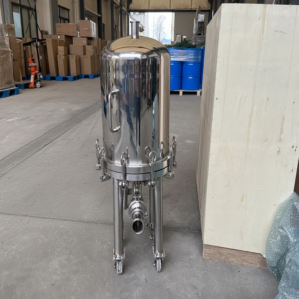Sanitary 304/316 Stainless Steel Multi-Core Cartridge Liquid Filter 0.1-100m Filtration High Capacity For Wine Juice Water