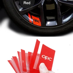 6Pcs Car Wheel Sticker For Opel OPC Astra J H G K Insignia Corsa D B E Mokka Vectra Meriva Auto Accessories