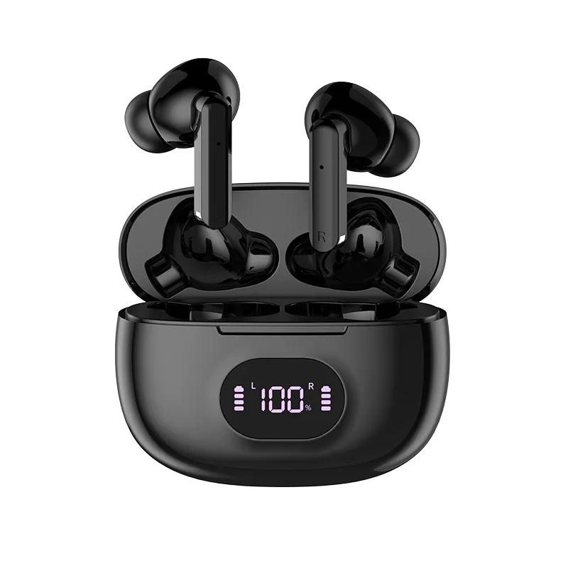 Wireless Bluetooth Earbuds Headphones 52 Hrs Playtime IPX7 Waterproof 4 Mic Call Noise Cancelling with LED Display Charging Case