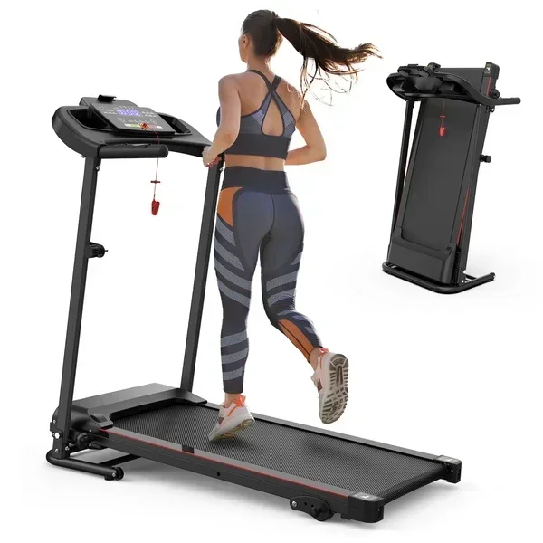

Folding Treadmill with Incline 2.5HP 12KM/H Electric Treadmill for Home Foldable, Bluetooth Music Cup