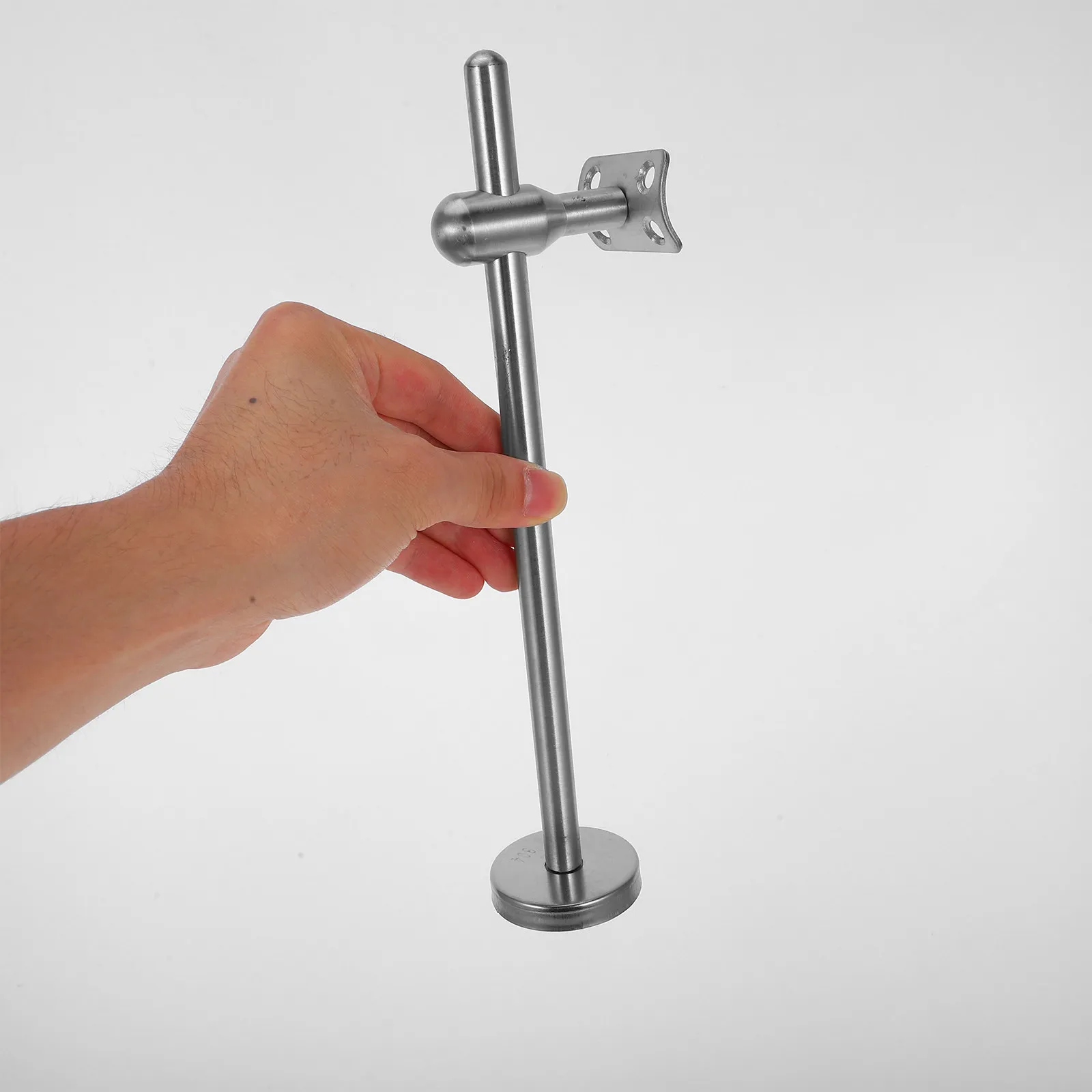 Stainless Steel Handrail Bracket Adjustable Wall-Mounted Handrail Support Bracket for Staircase Corridor Home Office Mall