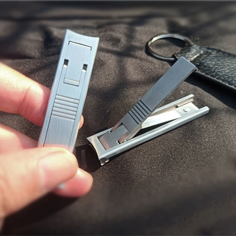 1PC Portable Ultra-thin Foldable Nail Clippers Stainless Steel Hand Toe Nail Clipper Cutter Trimmer Professional Manicure Tool