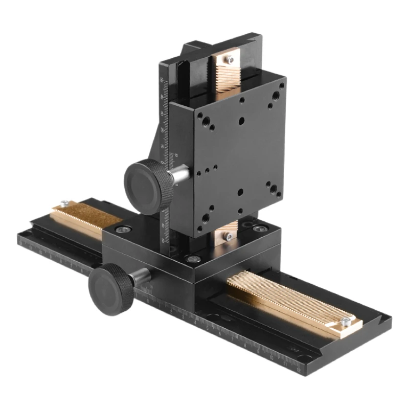 

XZ axis dovetail groove manual lifting table fine-tuning sliding LWZ80-L rack and pinion optical precision displacement platform