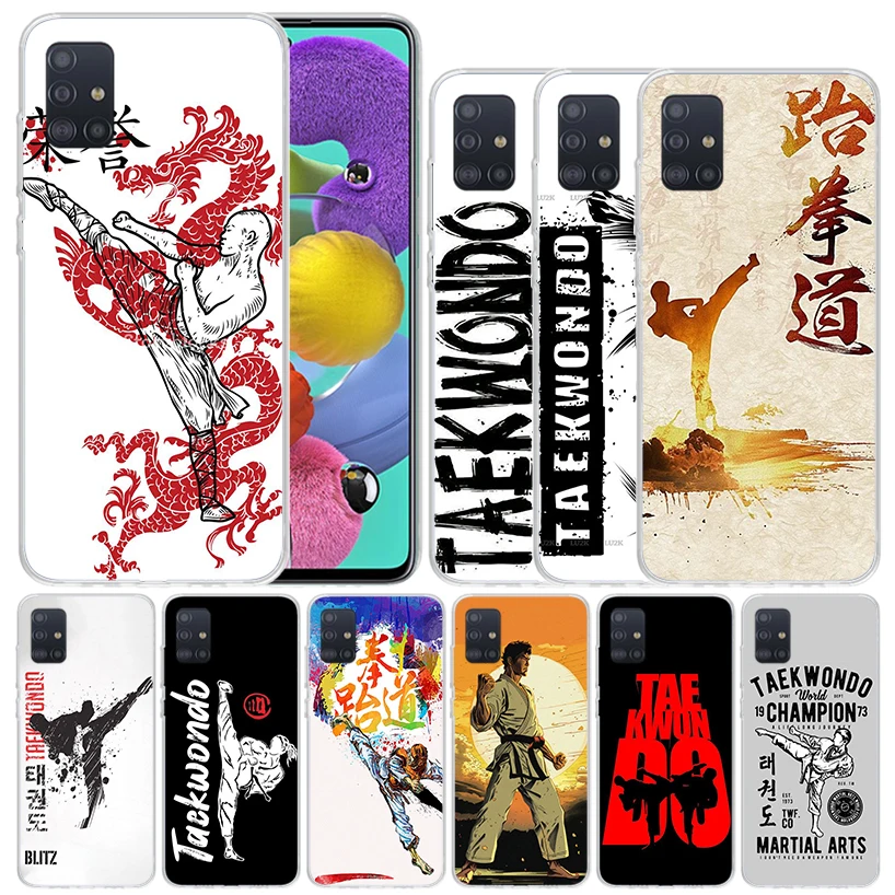 Kungfu Taekwondo Soft Cover for Samsung Galaxy A51 A50S A71 A70 Phone Case A41 A31 A21S A11 A40 A30S A20E A10S A6 A7 A8 A9 +