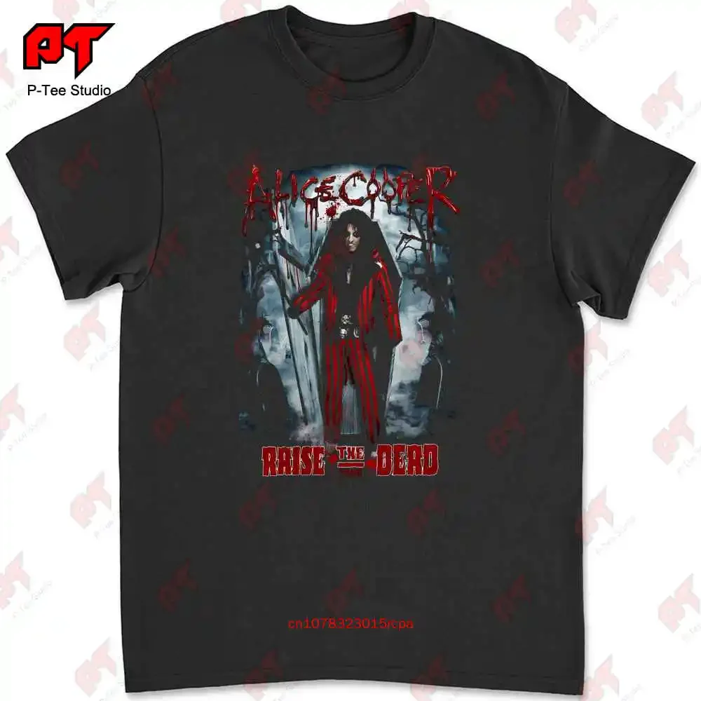 Alice Cooper Raise The Dead Live From Wacken Concert Lace And Whiskey T-shirt TF1U