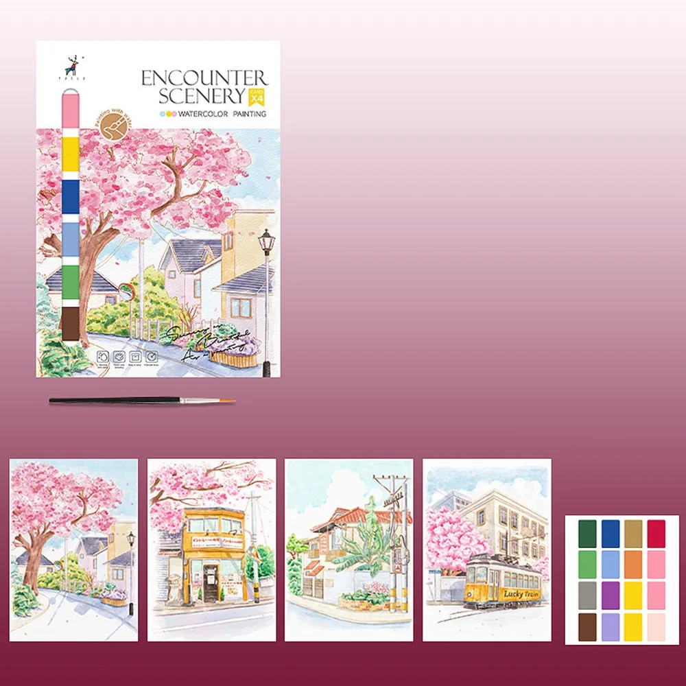 ألعاب تعليمية جديدة للأطفال كتاب رسم بالألوان المائية هدايا عيد الميلاد ورق رسم محمول للأطفال لأعياد ميلاد الغواش #1