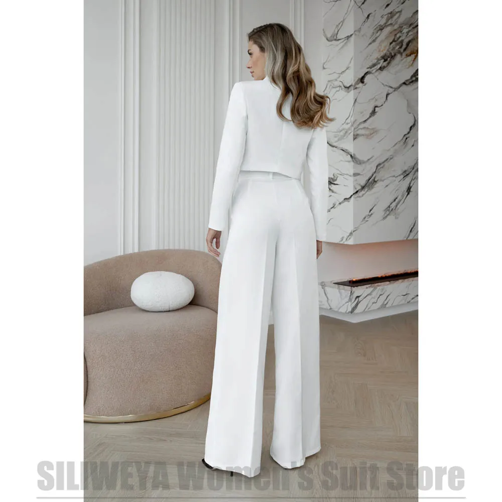 Modischer Damen-Anzug, zweiteilig, ein Knopf-Blazer und Hose, einfarbig, elegantes formelles Büro-Outfit, Party, Abendgarderobe