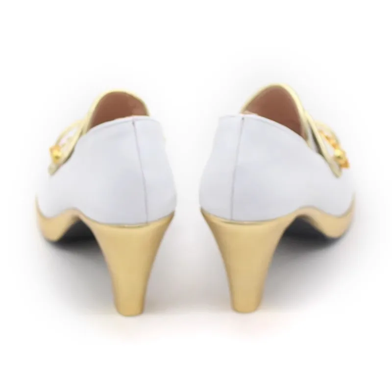 Derby Vivlos – chaussures de Cosplay pour femmes, bottes en PU pour Halloween, carnaval, fête de noël, accessoires de Costume personnalisables