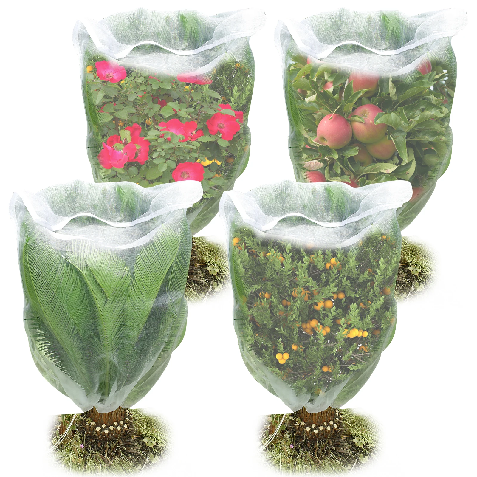 4 шт., сетка для растений, X футов