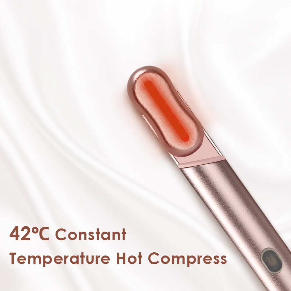 Dispositif de rajeunissement des yeux, stylo de Massage électrique chauffé, dispositif d'infusion à microcourant EMS, réduit les poches oculaires, les ridules et les circuits foncés