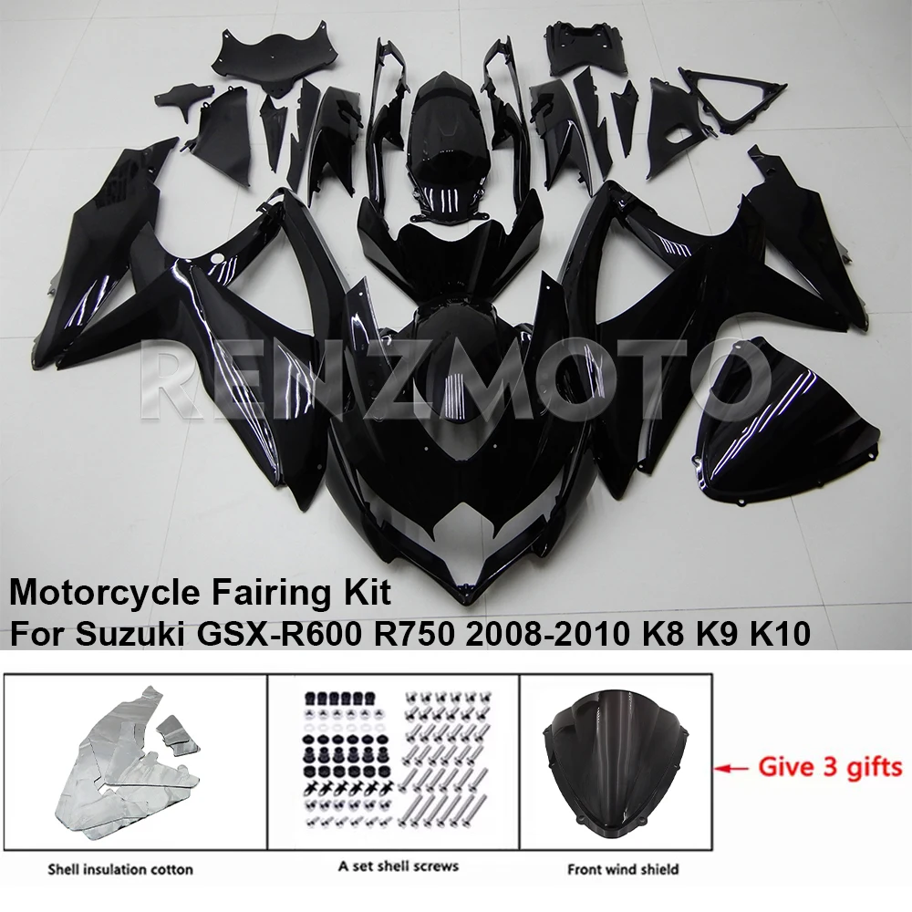 

S0608-116a Motorcycle Fairing Set Body Kit Plastic For Suzuki GSX-R600 R750 2008-2010 K8 K9 Accessories ABS Injection Bodywork