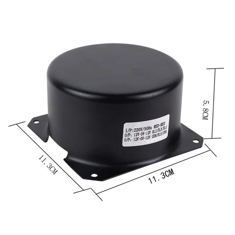 

300W Grouting Black Shielded Cow Cover Pure Copper Amplifier Toroidal Transformer 15 38 24 Dual 12 Multi-Group 30