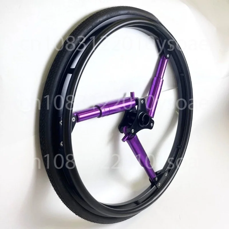 24-Inch Sports Wheelchair Large Wheel Aluminum Alloy Wheel Hub High-end Domestic Circulation Air Pressure Shock