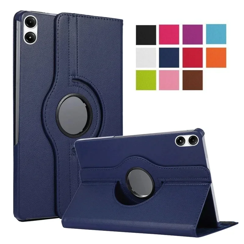 360 Degree Rotating Case For Xiaomi Redmi Pad Pro 2024 Stand Cover for Red Mi Pad Pro 12.1 PU Leather Tablet Protective Cases