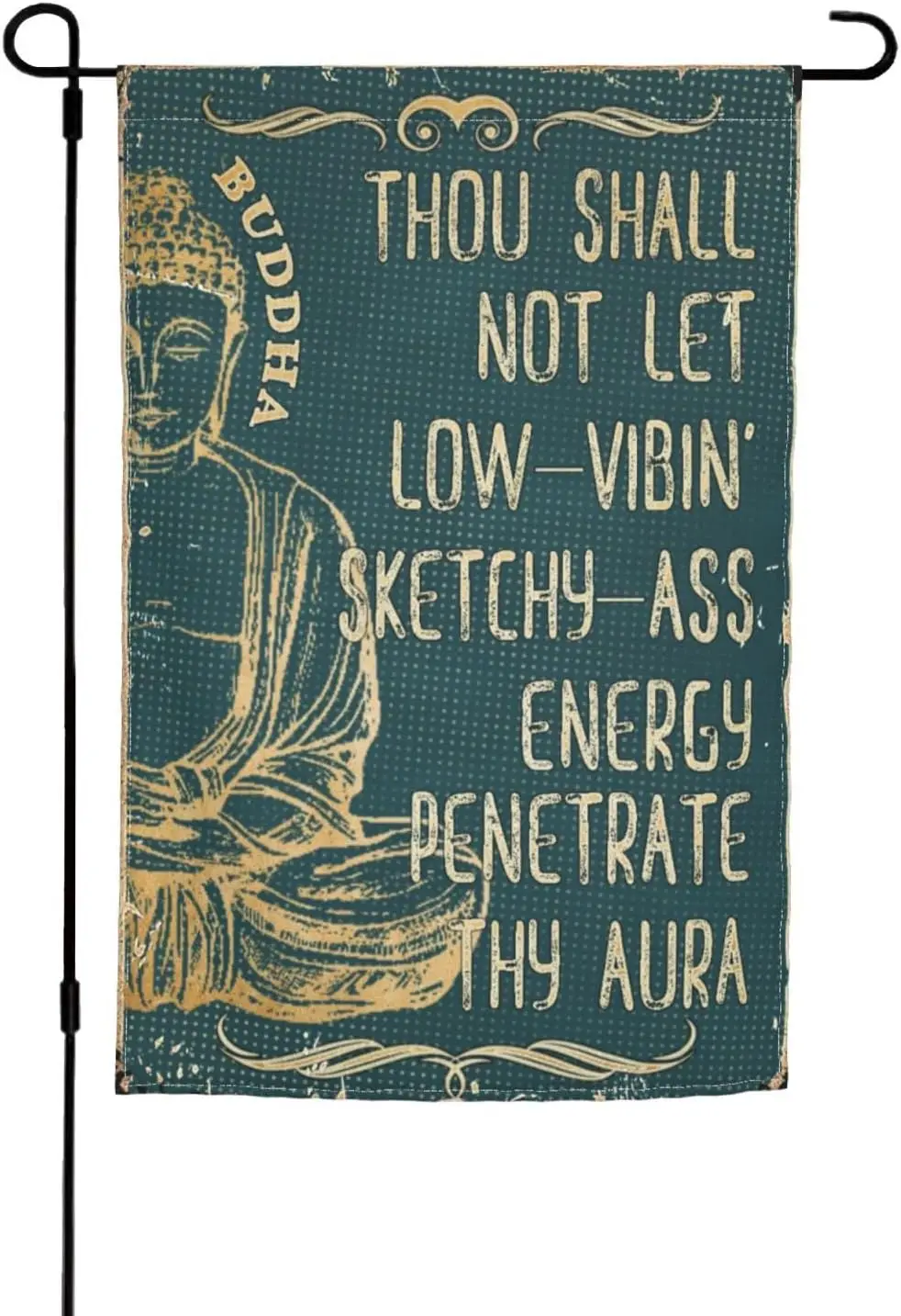 Buddha Home Decorative Flag, with Outdoor Yard Flag Decorative Garden Flag Autumn Farmhouse Seasonal Flag Double Sided 12x18 ZZO