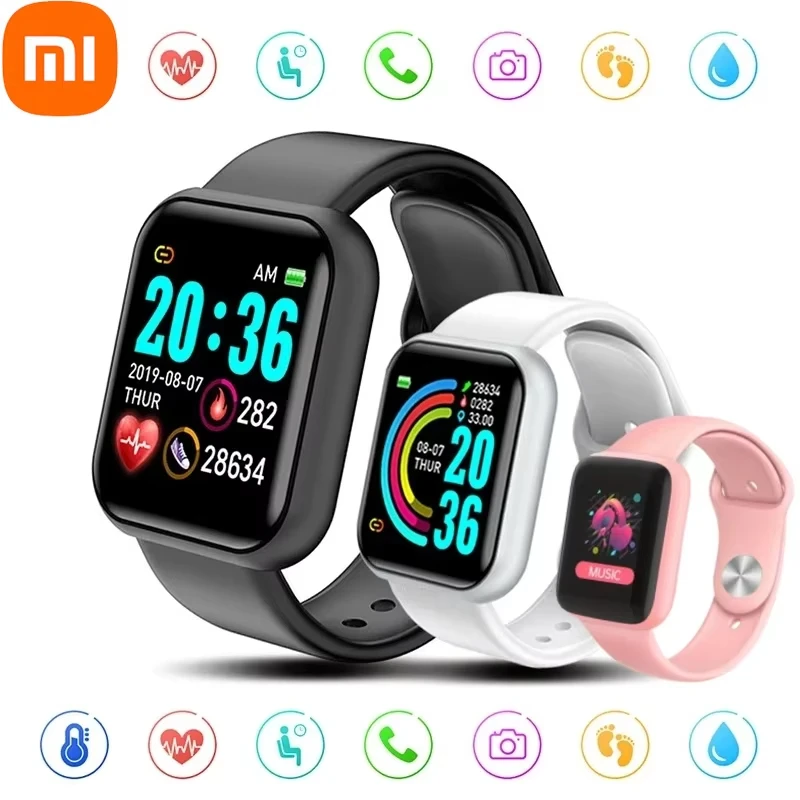 Reloj inteligente Xiaomi para hombres y mujeres, reloj de pulsera con mensaje, Monitor de Fitness, pulsera, pantalla HD, respuesta, llamada, mensaje, vista