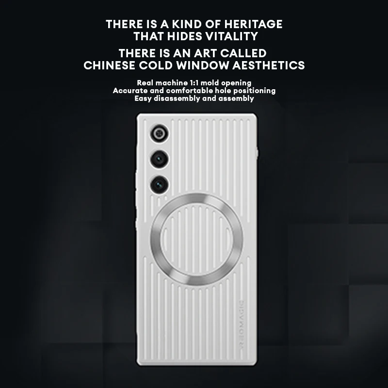 حافظة هاتف تبريد من السيليكون لهاتف Redmagic 10 حافظة تبديد حرارة الهواء حامل مغناطيسي غطاء مقاوم للصدمات