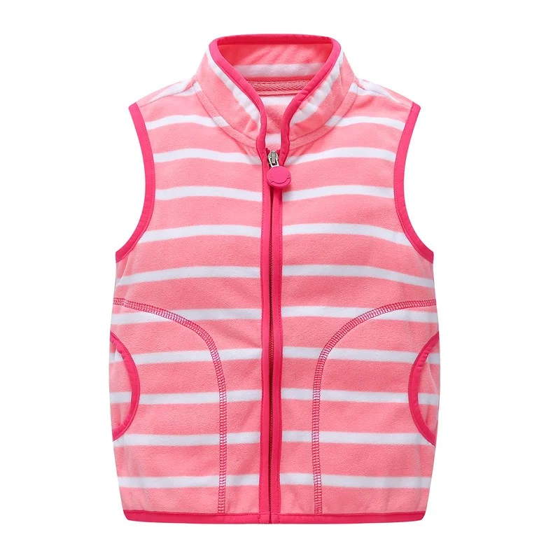 New Style Spring Autumn Child Kid Clothes Cute Baby Boys Girls Polar Fleece Jackets Vests Polar Fleece Soft