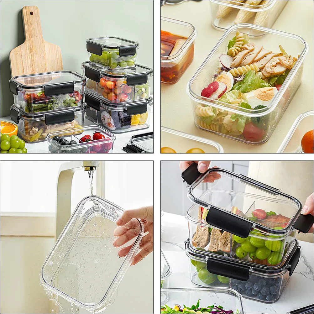 

Airtight Food Storage Container 450ml Fridge Organizer Leak Proof Fresh Keeping PP Silicone Material Refrigerator