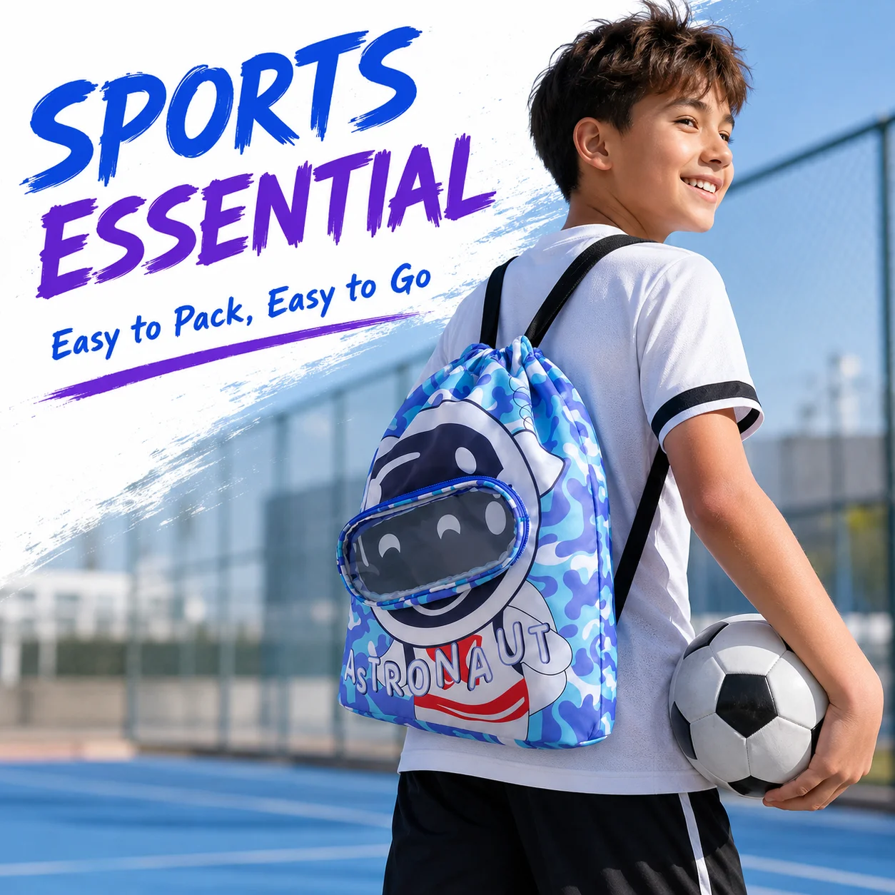 Swim Bag Waterproof Drawstring, Backpack Wet Dry, Separation Gym Dance Pool Beach Storage Bag for Girls Boys