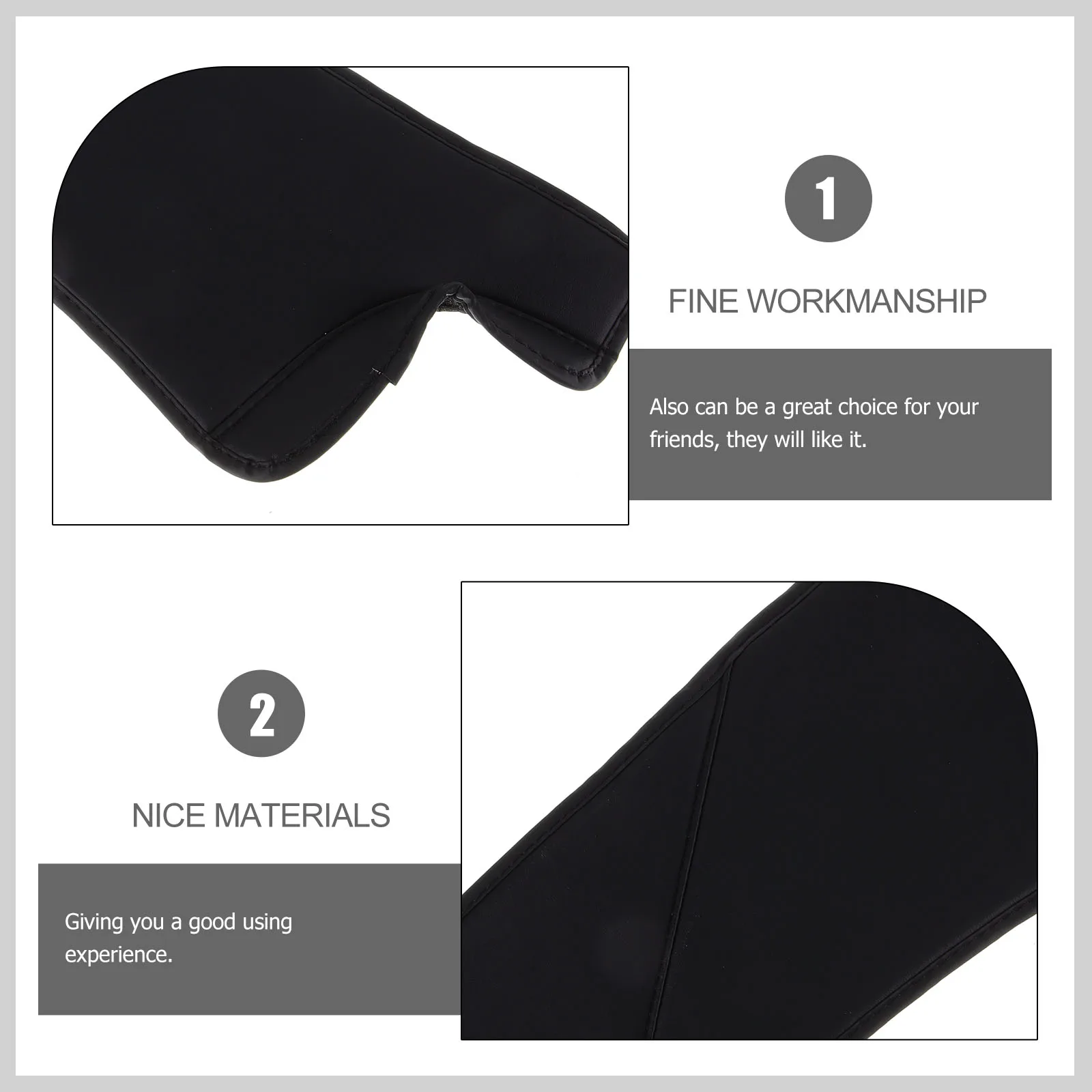 

1 Pair Black Car Door Sill Protector Guard Durable Seat Cover Scratch Resistant Car Interior