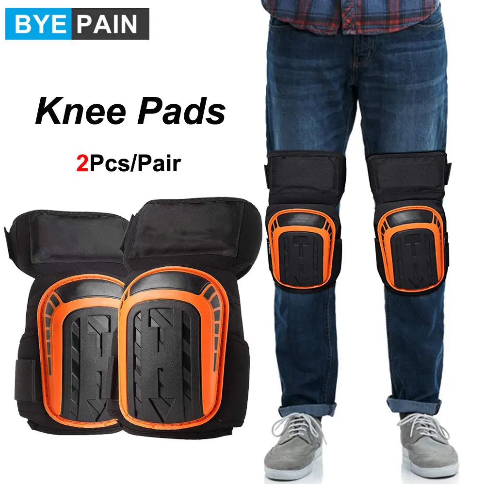 

Professional Knee Pads for Work; Gardening & Construction Knee Pads for Men Women with Thick Gel Cushion, Strong Double Straps