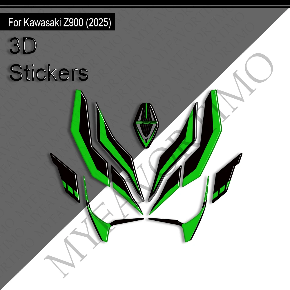 Voor Kawasaki Z900 Z900 SE 2025 2026 Motorfiets Tank Pad Cap Gas Stookolie Kit Kuip Spatbord Covers Stickers Decals protector