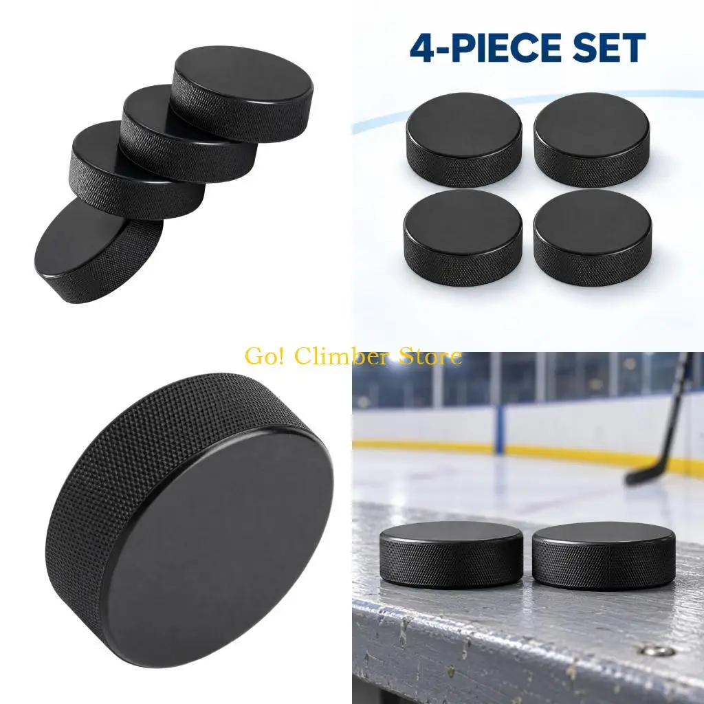 Q84C Dense Hockey Practice Puck with Curved Edges and Single-Piece Body