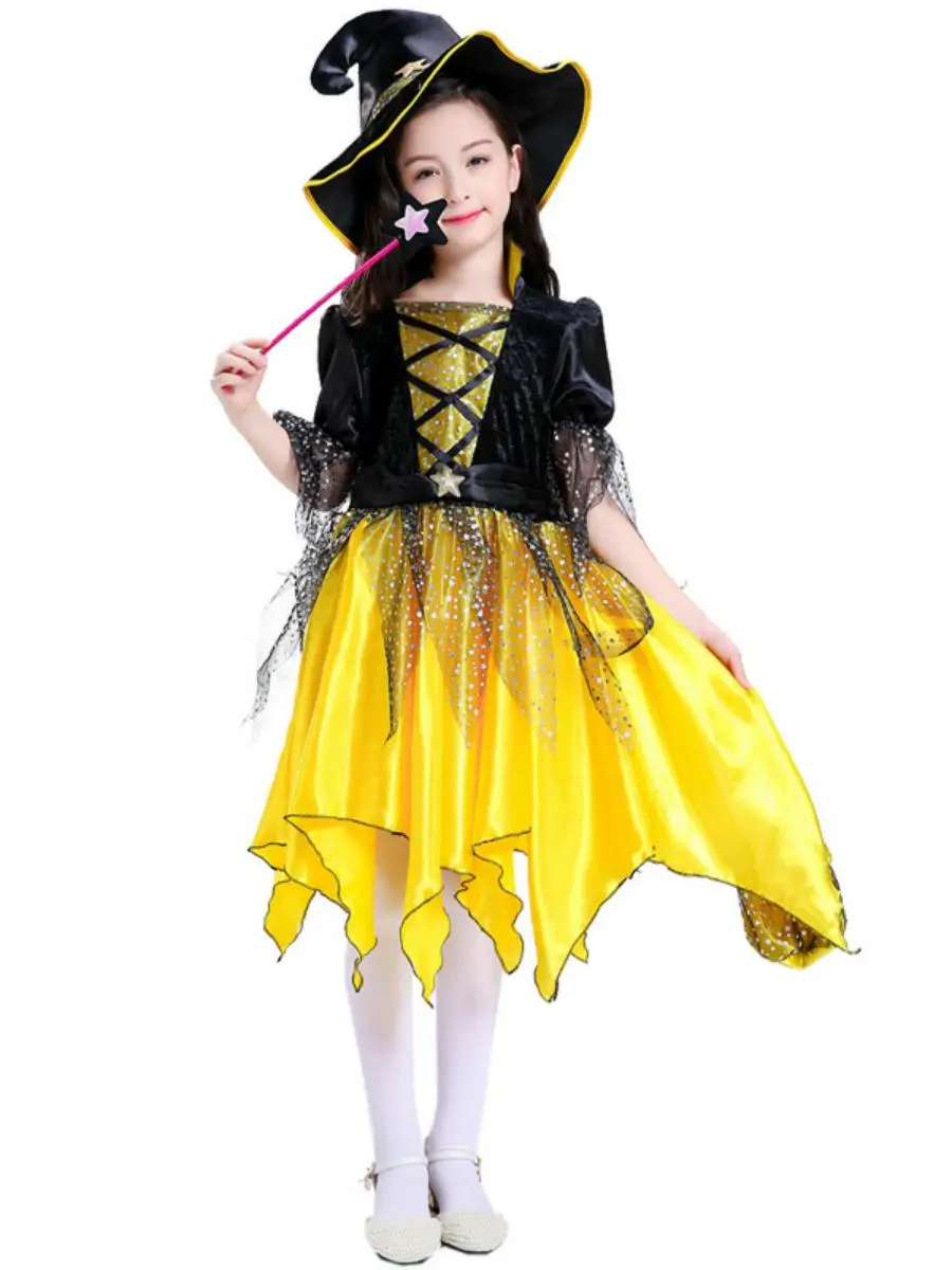 تنورة أميرة، زي هالوين للأطفال، زي ساحرة للعروض، فستان حفلات للفتيات، ملابس من البوليستر 00% من ألياف ثلاثية الأسيتات #5