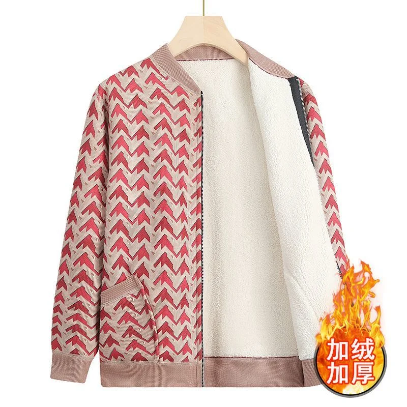 الخريف والشتاء سترة سستة سترة جيب جولة الرقبة طويلة الأكمام سترة أعلى