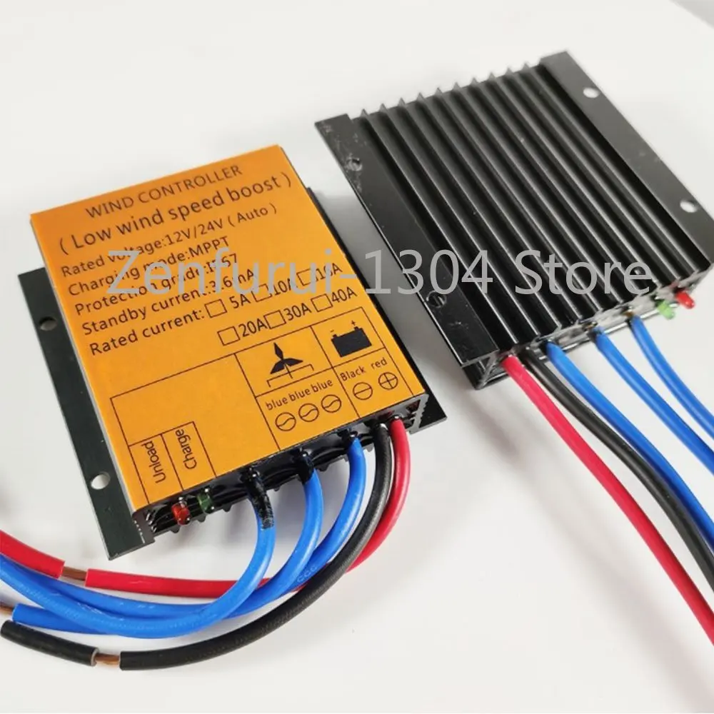 Waterproof for Low Wind Speed Voltage Boost 12v 24v Auto Match 48V System More 1KW MPPT Wind Turbine Charge Controller