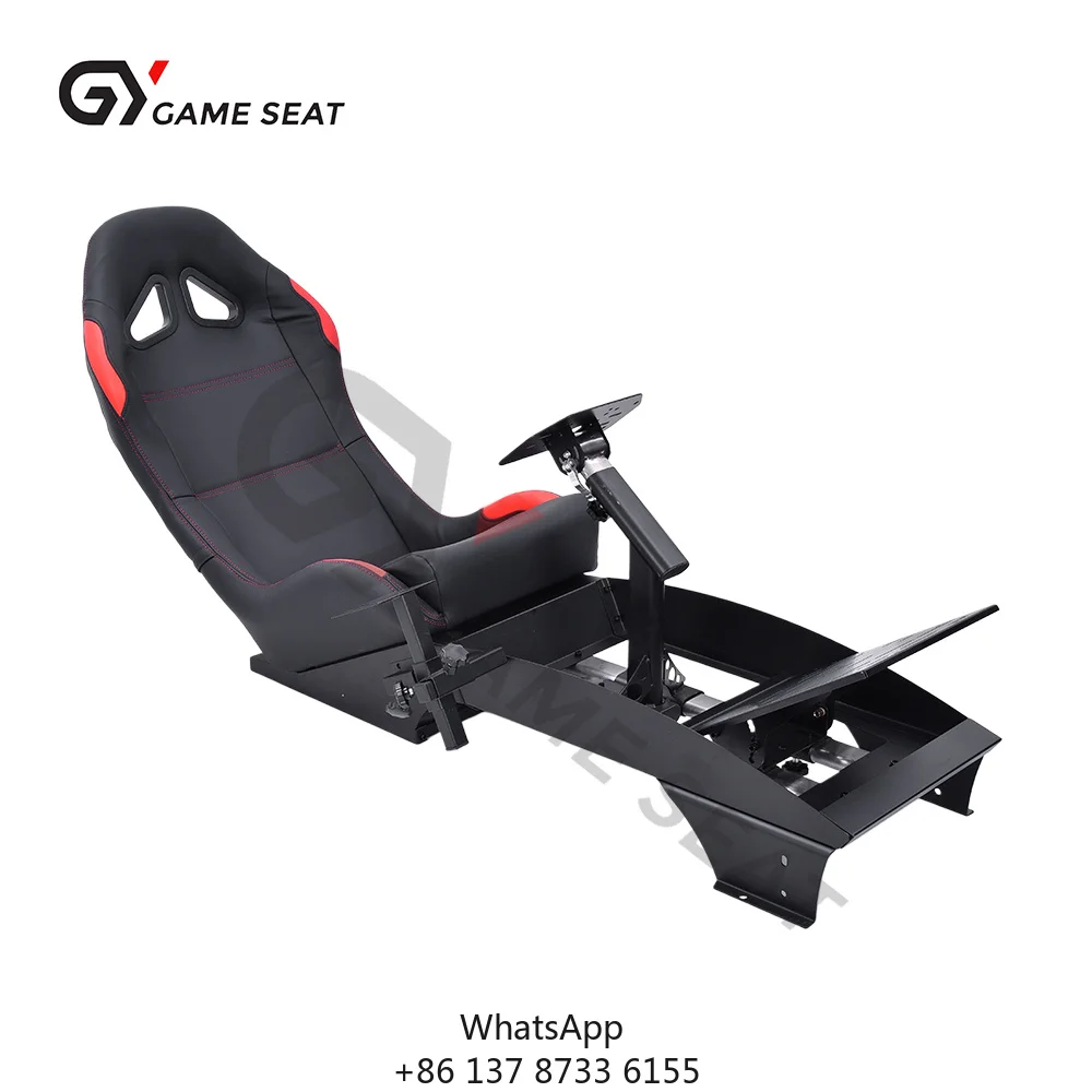 GY046 Adjustable Driving Game Car Racing Seats Foldable Steering Wheel Stand Bracket Seat Car Simulator Cockpait