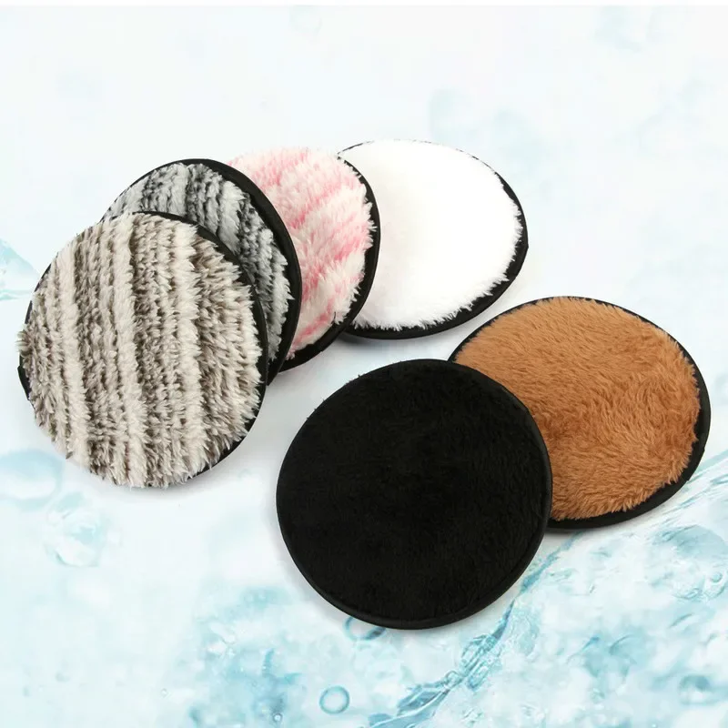 1pc compõem removedor almofadas de algodão de microfibra cosméticos lavável toalhas de maquiagem esponja de limpeza ferramentas de cuidados com a pele ferramentas removedor de maquiagem