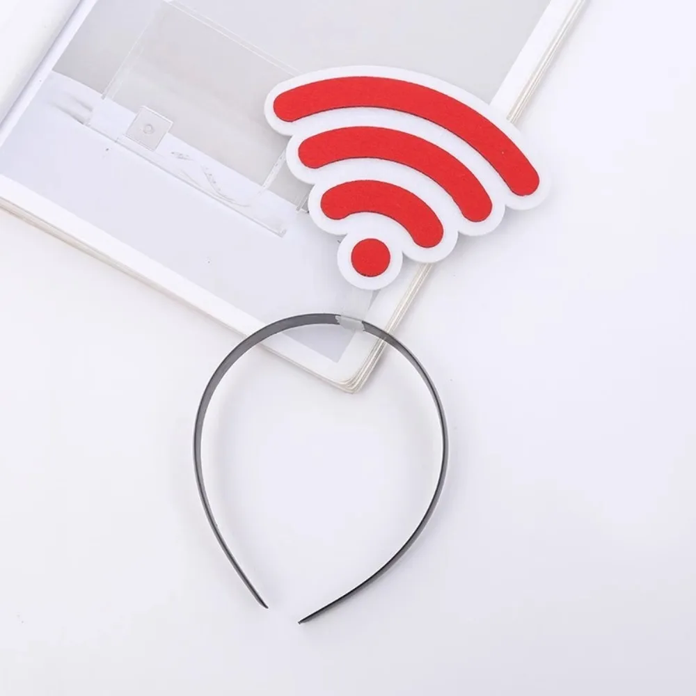 Creative 8.6inch Hairband Question Mark Love Concert Headwear Arrow WiFi Funny Props Headdress Gift