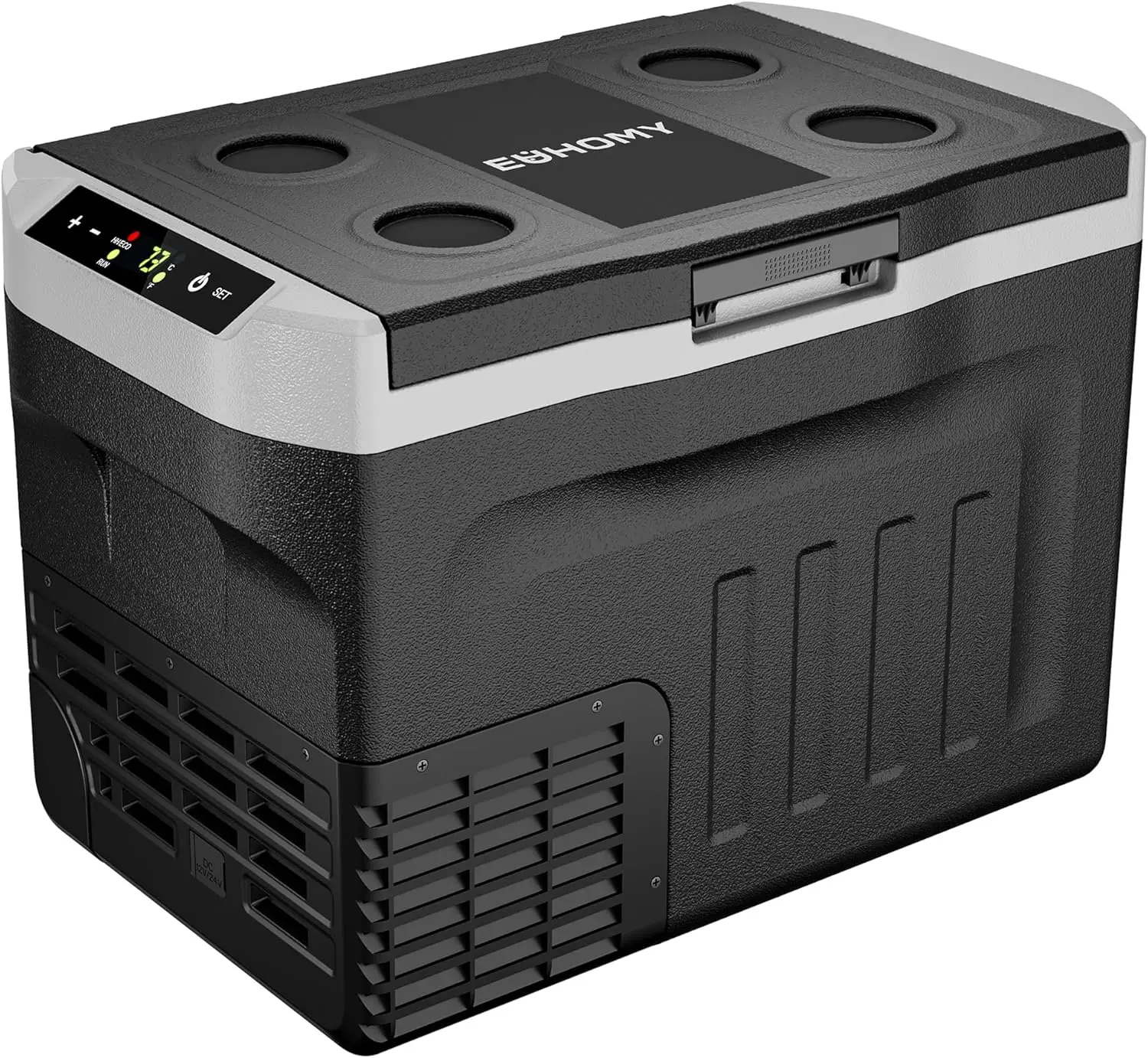 12 Volt Refrigerator, 32QT(30L) 12V Cooler, Compressor Electric Cooler -4℉~68℉, 12V Fridge 12/24V DC 110-240V AC