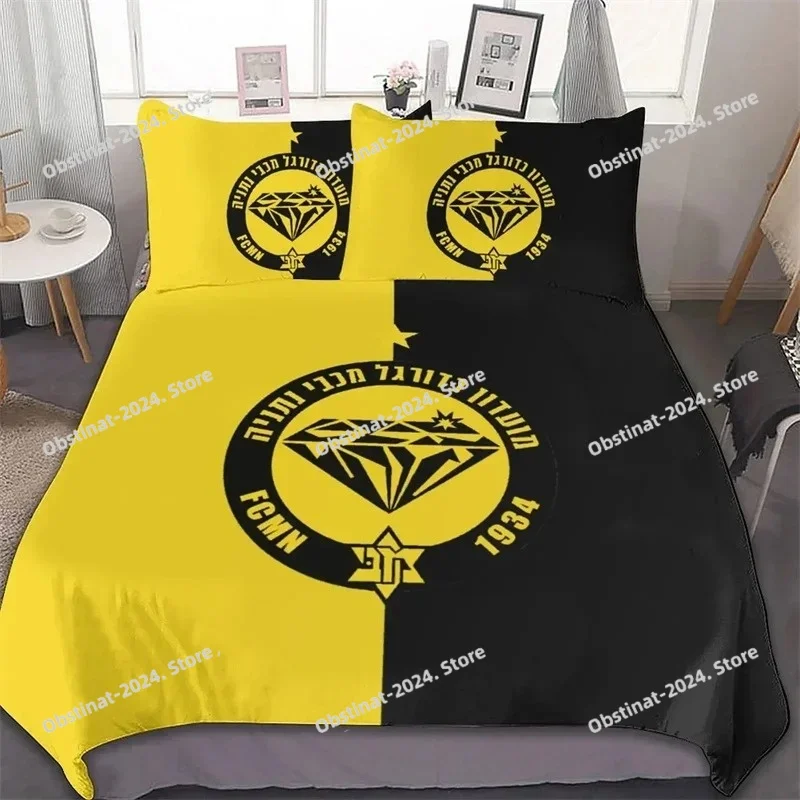 

M-Maccabi Netanya Print Bedding Set,Duvet Cover Comforter Bed Set Quilt Cover Pillowcase,King Queen Twin Size Boys Girls Adults