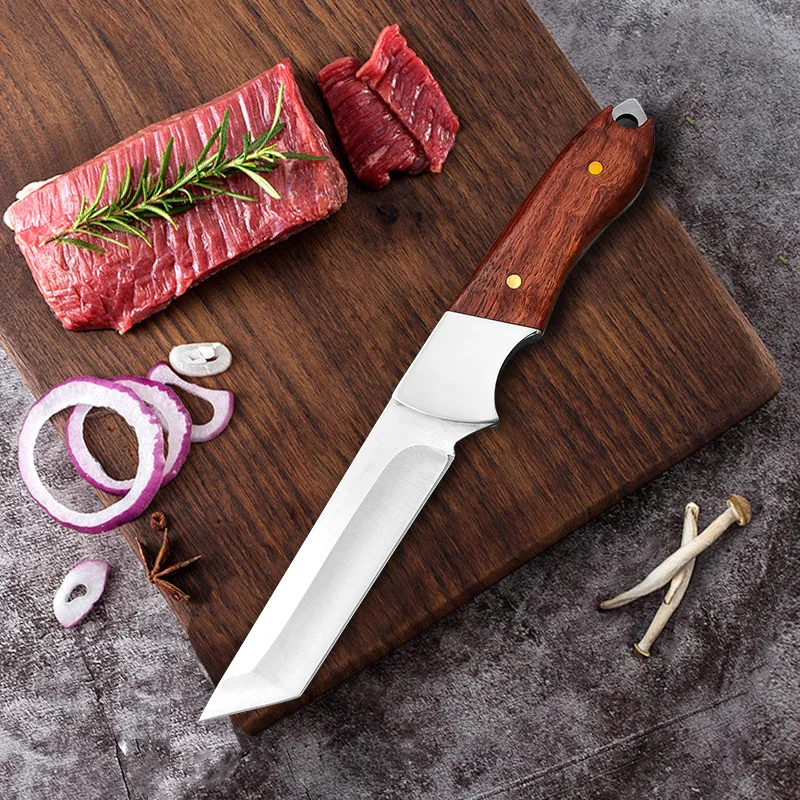 Stainless Steel Butcher Knife Forged Boning Knife Meat Bone Fish Fruit Vegetables Kitchen Cleaver Cooking Knife