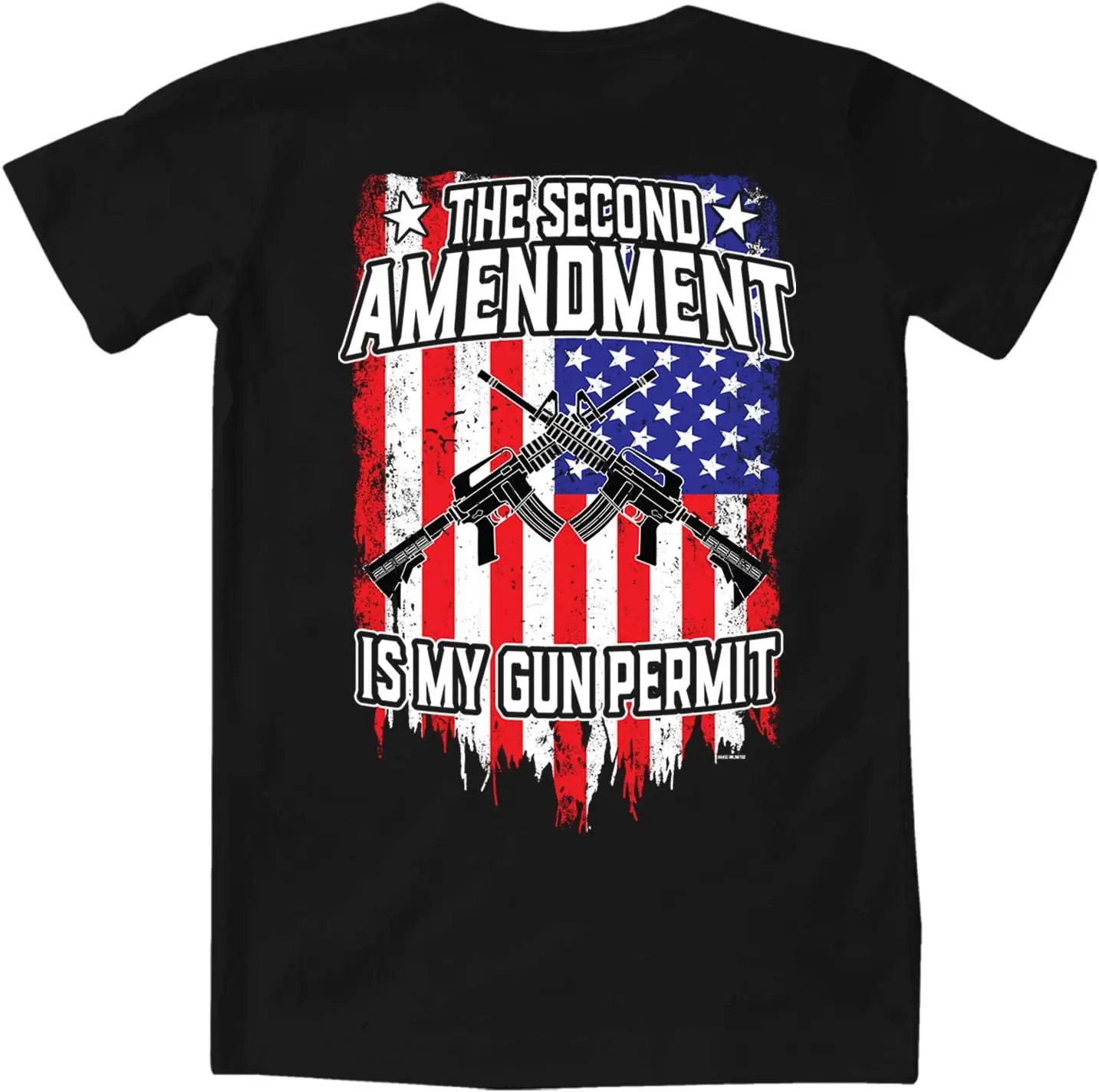 Haase Unlimited The Second Amendment is My Gun Permit - USA Ladies T-Shirt