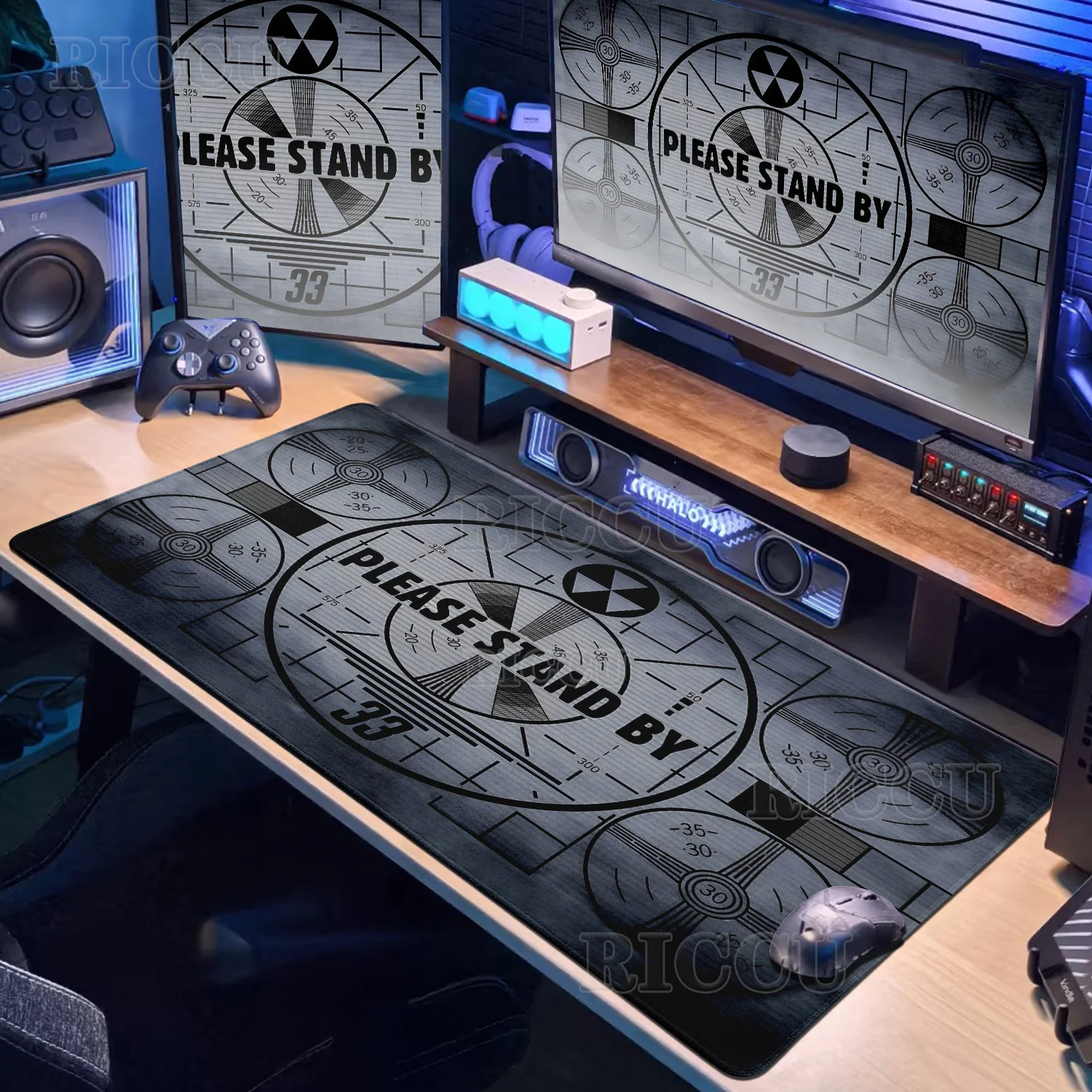 Alfombrilla de Ratón Grande para Juegos F-Fallout 4, XXL, Antideslizante, de Goma, para Teclado, Portátil, PC, Oficina, Alfombrillas de Escritorio Extendidas, Accesorios de Computación