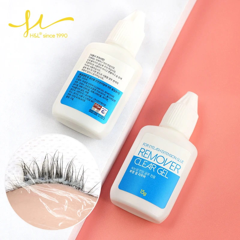 Remover Clear Gel for  Eyelash Extensions Gel Texture Mild And Non-irritating 15G  Korea Remover Primer Premium Gel Remover