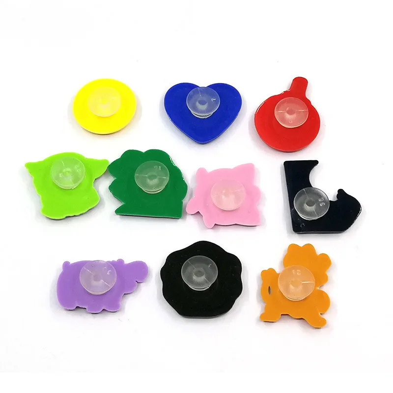 50PCS Plastic Buttons Black Ornaments For DIY Shoes Charms Kids  Accessories Lightweight Buckles