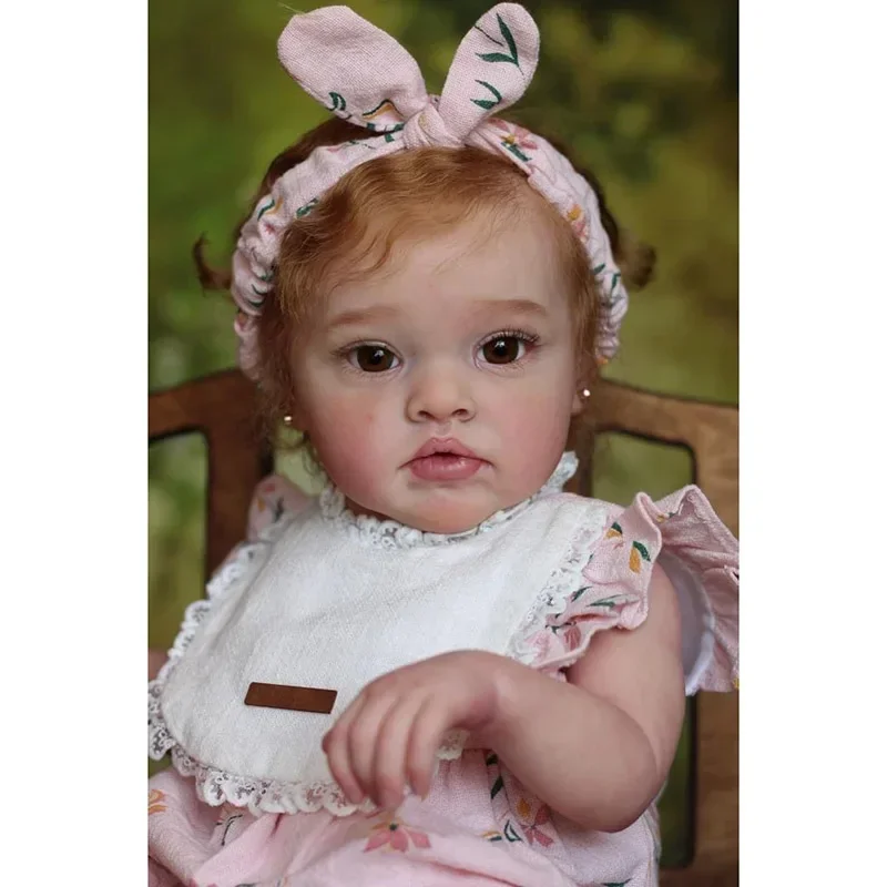 50cm Reborn Chantal Baby Doll Toddler Newborn Doll Princess Girl Lifelike Soft Touch 3D Skin Art Doll with Hand Root Hair