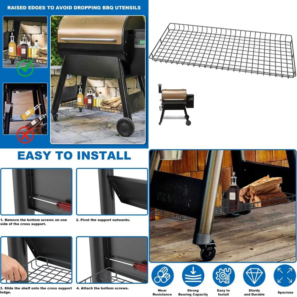 

Прочная металлическая полка для хранения с электропокрытием для гранул, модернизированная нижняя полка для добавления пространства, совместимая с Pro Series 78